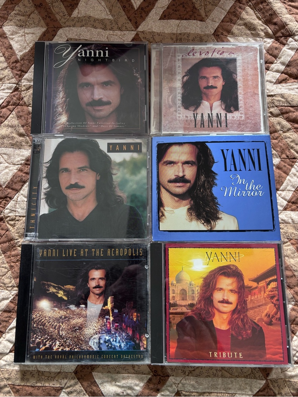 Yanni CD Lot of 5 – Acropolis, Ethnicity, Nightbird, Devotion, Tribute
